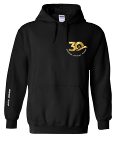 30th Anniversary Black Hoodie (Design 1) (Pre-order)
