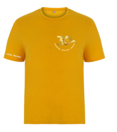 30th Anniversary Mustard T-Shirt (Design 1) (Pre-order)