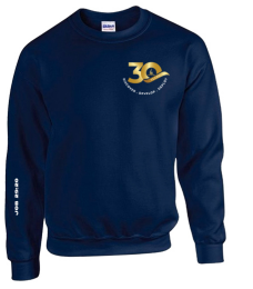 30th Anniversary Navy Blue Sweat Shirt (Design 1) (Pre-order)