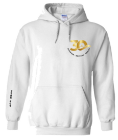 30th Anniversary White Hoodie (Design 1) (Pre-order)