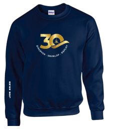 30th Anniversary Navy Blue Sweat Shirt (Design 3) (Pre-order)