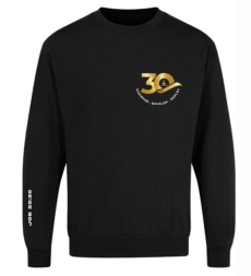 30th Anniversary Black Sweat Shirt  (Design 1) (Pre-order)