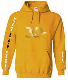 30th Anniversary Mustard Hoodie (Design 2) (Pre-order)