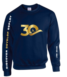 30th Anniversary Navy Blue Sweat Shirt (Design 2) (Pre-order)
