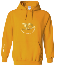 30th Anniversary Mustard Hoodie (Design 3) (Pre-order)
